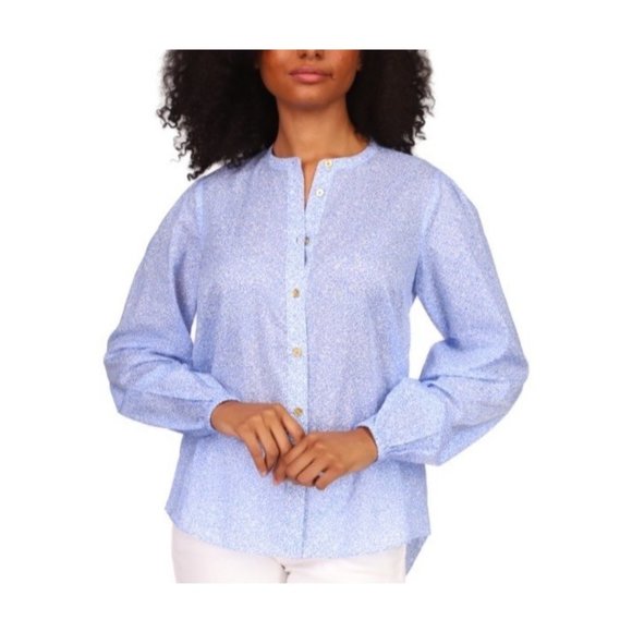 Michael Michael Kors Cotton Printed Button-Down Shirt Size XXS New - Picture 1 of 2